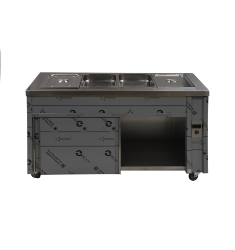 BAGNOMARIA 4  TEGLIE GN 1/1 220V (TEGLIE A PARTE)