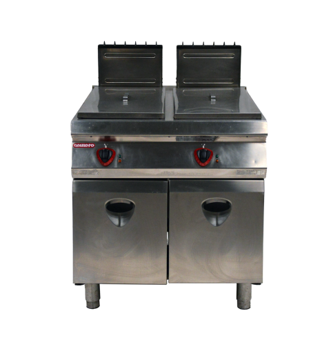 FRIGGITRICE A GAS 2 VASCHE 25LT + 25LT. 220V