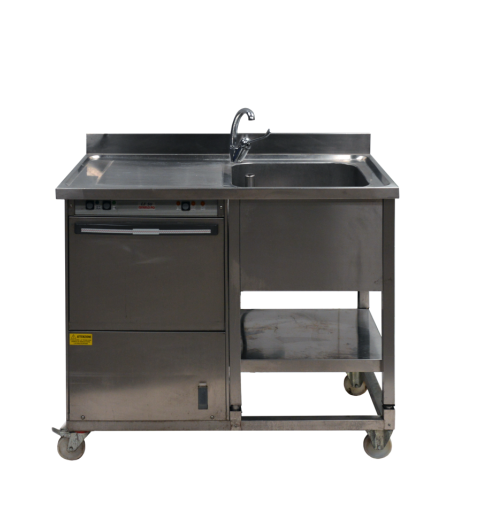 LAVASTOVIGLIE CARICA FRONTALE CESTO 50x50 CON LAVELLO 220V