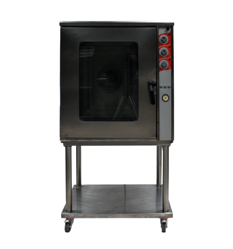 FORNO CONVENZIONE VAPORE GAS 10 TEGLIE GN. 1/1 220V